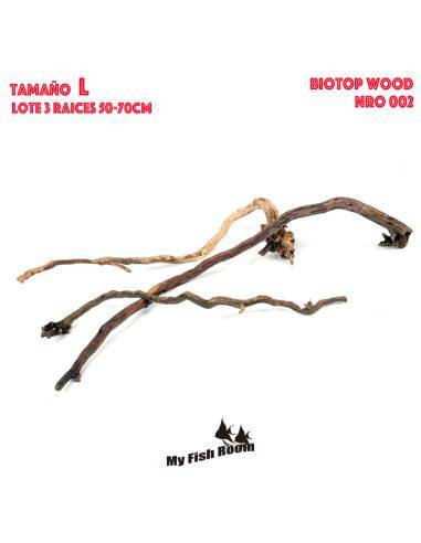 Biotop Wood "L" lote 3 raíces nro002 - Tronco natural para acuarios