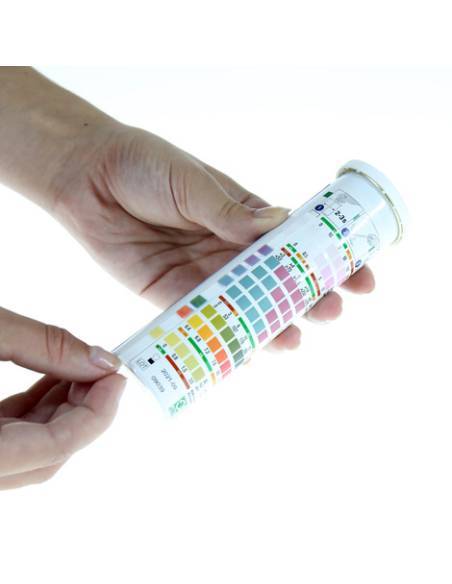 Tiras reactivas JBL PRO Aquatest Medición de 7 valores fundamentales de la química del acuario
