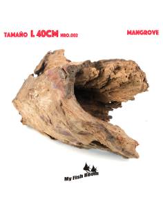 Tronco natural para acuarios Mangrove L pieza única seleccionada y fotografiada
