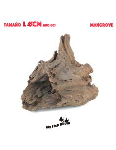Tronco natural para acuarios Mangrove L pieza única seleccionada y fotografiada