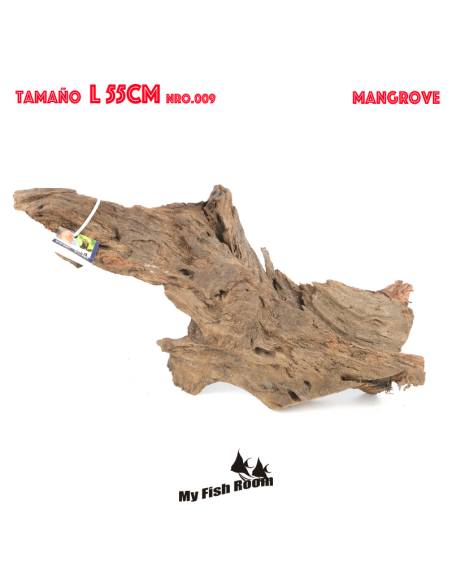 Tronco natural para acuarios Mangrove L pieza única seleccionada y fotografiada