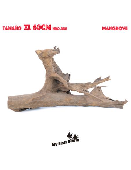 Tronco natural para acuarios Mangrove XL pieza única seleccionada y fotografiada