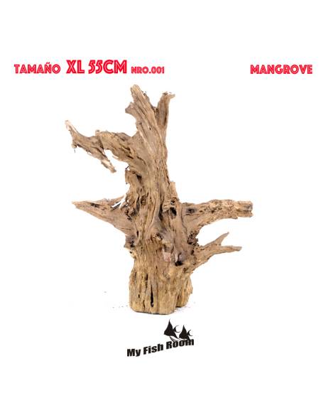 Tronco natural para acuarios Mangrove XL pieza única seleccionada y fotografiada