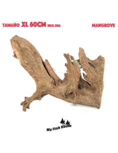 Tronco natural para acuarios Mangrove XL pieza única seleccionada y fotografiada