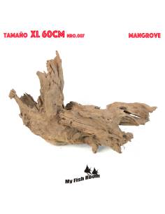 Tronco natural para acuarios Mangrove XL pieza única seleccionada y fotografiada