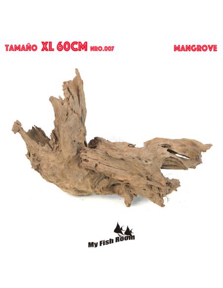 Tronco natural para acuarios Mangrove XL pieza única seleccionada y fotografiada
