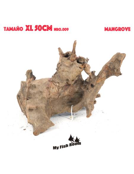 Tronco natural para acuarios Mangrove XL pieza única seleccionada y fotografiada