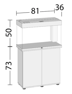 Acuario Juwel Rio 125 LED SET mesa white 2