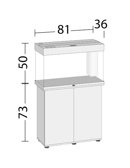 Acuario Juwel Rio 125 LED SET mesa white
