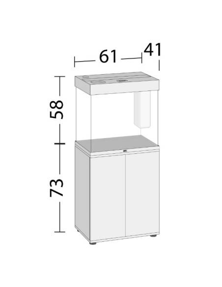 Acuario Juwel LIDO 200 LED SET mesa white
