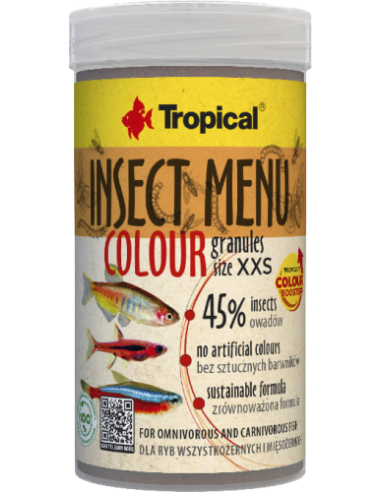 Tropical Insect menu color granules size XXS 250ml