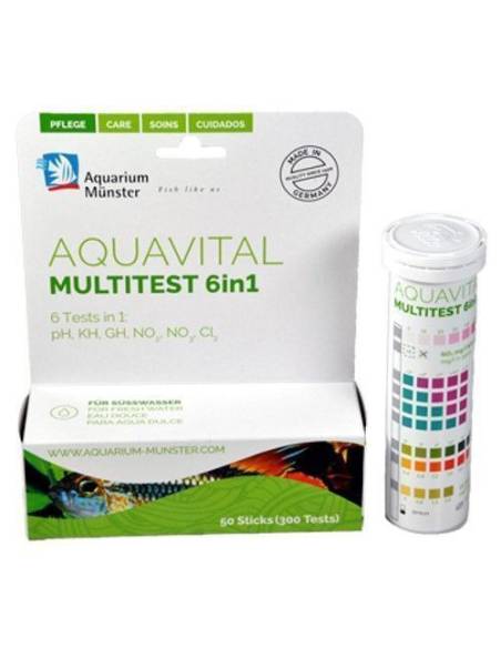 Tiras reactivas 6 en 1 (50 test)  Aquarium Münster
