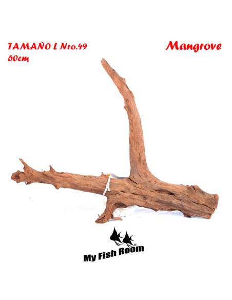 Tronco natural para acuarios Mangrove L pieza única seleccionada y fotografiada