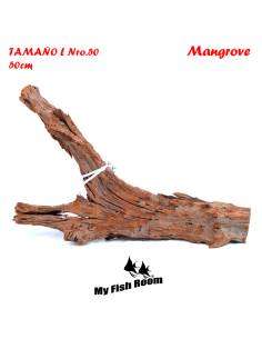 Tronco natural para acuarios Mangrove L pieza única seleccionada y fotografiada