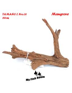 Tronco natural para acuarios Mangrove L pieza única seleccionada y fotografiada