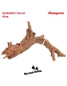 Tronco natural para acuarios Mangrove L pieza única seleccionada y fotografiada