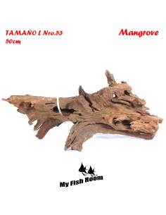 Tronco natural para acuarios Mangrove L pieza única seleccionada y fotografiada