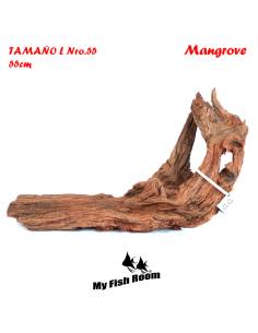 Tronco natural para acuarios Mangrove L pieza única seleccionada y fotografiada