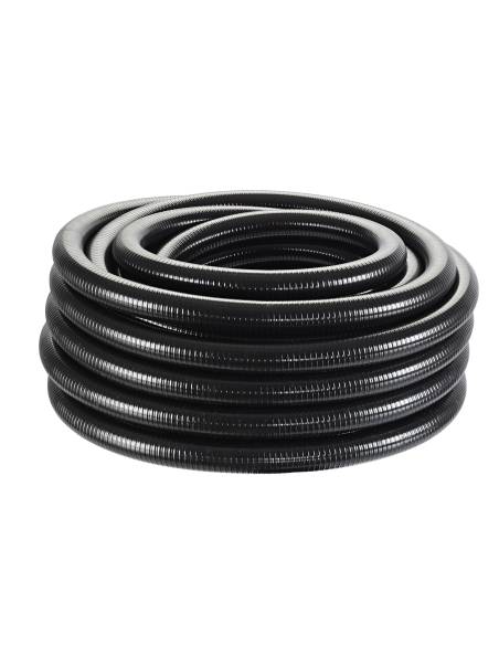 Manguera espiral negra 1 1/2" - rollo 25 metros