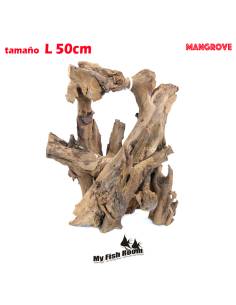 Tronco natural para acuarios Mangrove L pieza única seleccionada y fotografiada