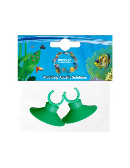 Ventosas clip verdes 2 unidades por blister 12mm Prodac
