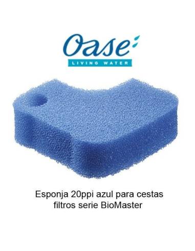 Esponja 20ppi azul para cestas filtros serie BioMaster
