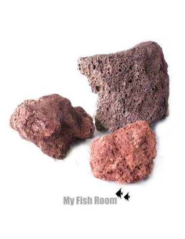móvil Bajo mandato ignorar Roca volcánica roja para acuarios de aquascaping Peso rocas 1 kg