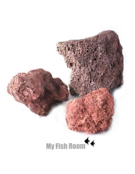 Roca lava volcánica (roja)