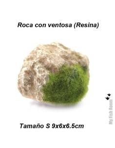 Roca y musgo con ventosa tamaño S (resina)