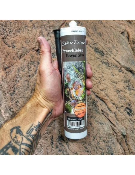 Silicona para acuarios ORCA con pico dosificador - Aquarium Munster  (color negro) contenido del envase 315gr