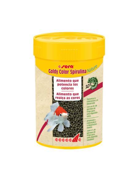 Alimento que potencia los colores para Gold Fish con 10% de espirulina