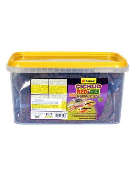 Tropical CICHLID RED & GREEN medium sticks