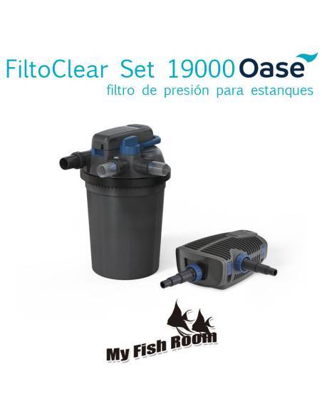 FiltoClear Set 19000 OASE  - filtro presurizado para estanques medianos con UVC 42w