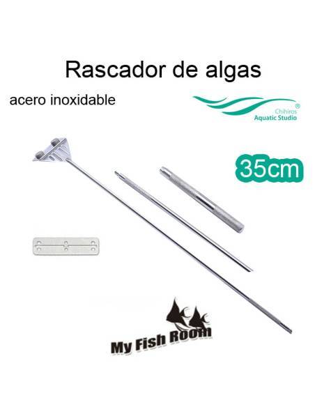 Rascador de algas con cuchilla fabricado en acero inoxidable Chihiros de 35cm