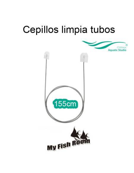 Pipes Brush Chihiros - Cepillo limpia mangueras de dos cabezas, largo 155cm, diametro de cabezas 18mm y 30mm