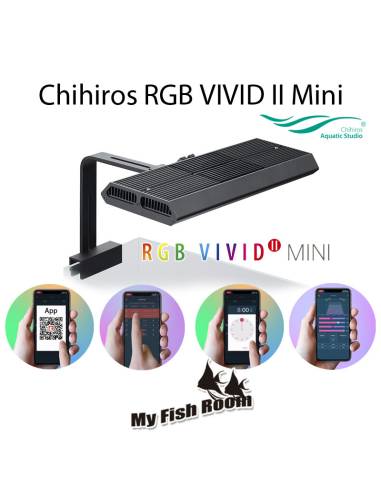 Chihiros RGB VIVID Mini - Pantalla LED 40/60cm - Versión Soporte en negro