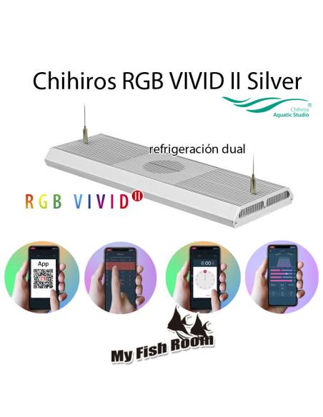 Chihiros RGB VIVID II Silver - Pantalla LED 60/90cm - Versión colgante