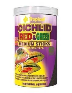 Tropical CICHLID RED & GREEN medium sticks
