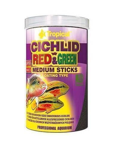 Tropical CICHLID RED & GREEN medium sticks