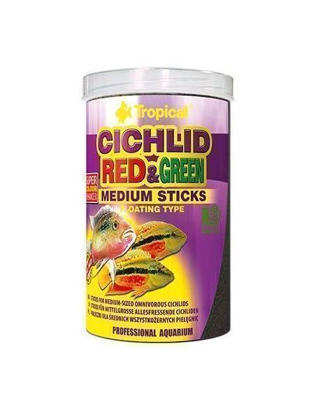 Tropical CICHLID RED & GREEN medium sticks