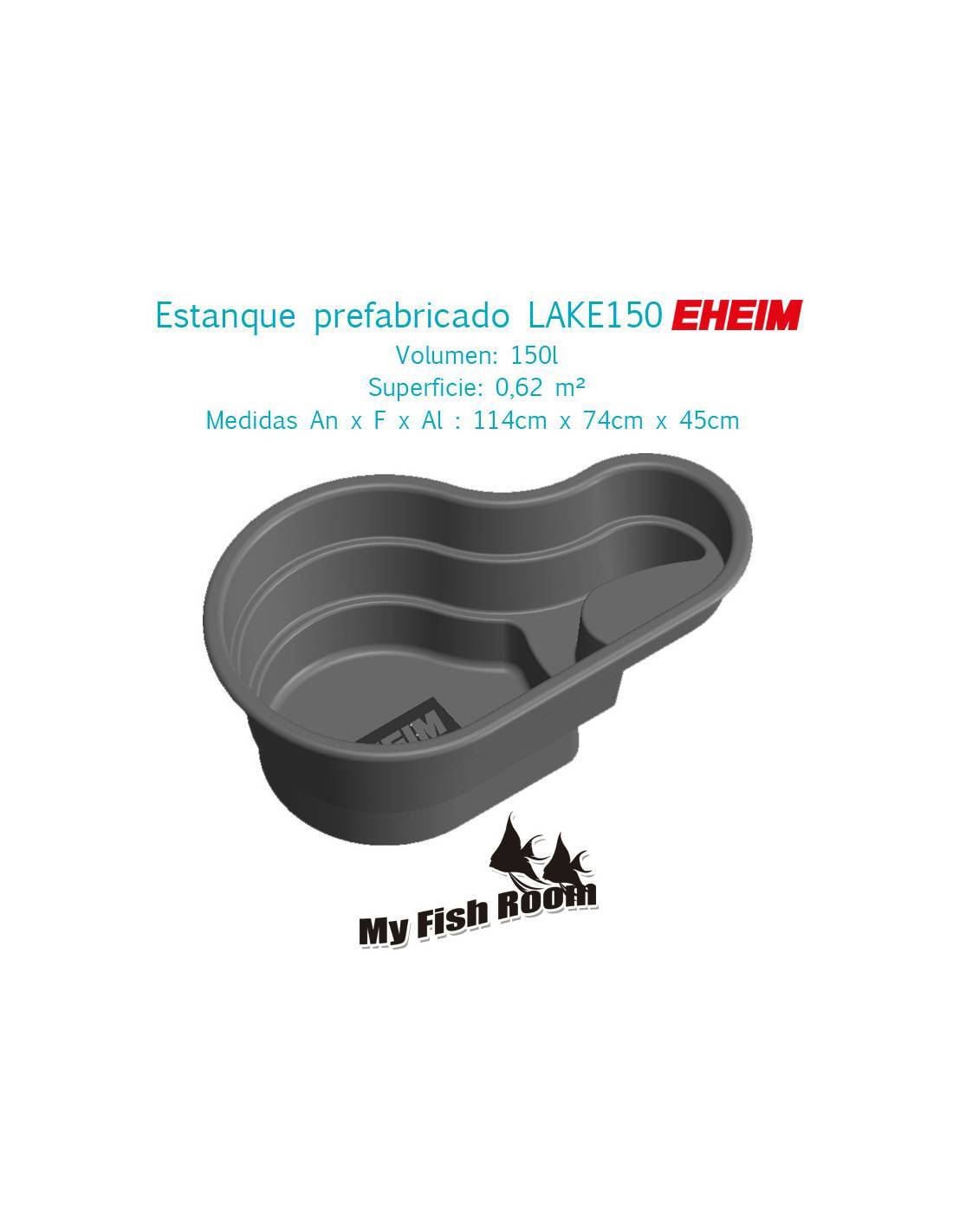 Estanque prefabricado 150 litros forma orgánica - EHEIM LAKE150