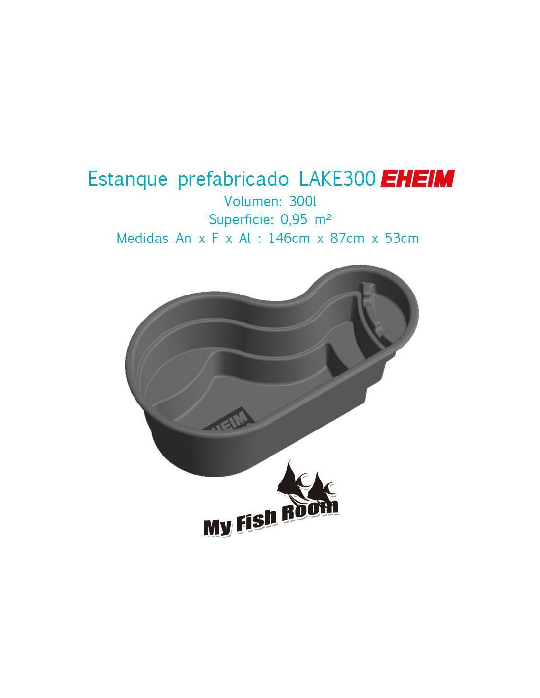 Estanque prefabricado 300 litros forma orgánica - EHEIM LAKE300
