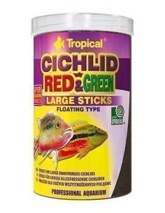 Tropical CICHLID RED & GREEN large sticks