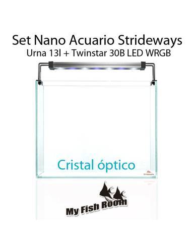 Set Nano Acuario / Gambario Strideways 13 litros + Twinstar 30B