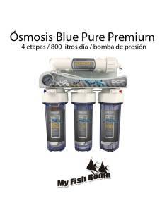 Osmosis 4 etapas para acuarios Blue Pure Premium con bomba de presión