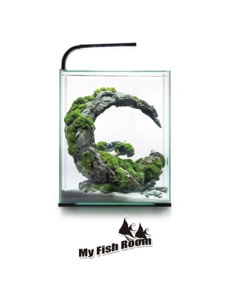 Set completo de Nano Acuario / gambario 10 litros con iluminación LED, filtro y termocalentador Shrimp set smart Aquael