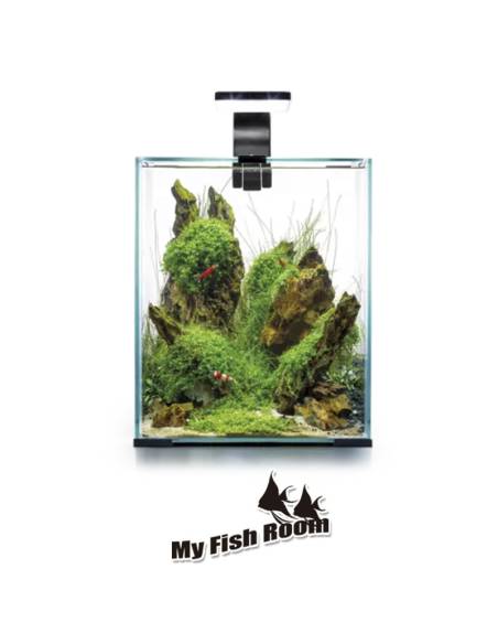 Set completo de Nano Acuario / gambario 19 litros con iluminación LED, filtro y termocalentador Shrimp set smart Aquael