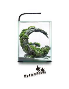 Set completo de Nano Acuario / gambario 19 litros con iluminación LED, filtro y termocalentador Shrimp set smart Aquael 2