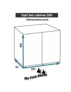 Mesa para acuarios OPTI SET 200 Aquael color negro 2