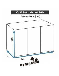 Mesa para acuarios OPTI SET 240 Aquael color negro 2